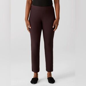 Eileen‎ Fisher Pull On Pants Burgundy Sz L